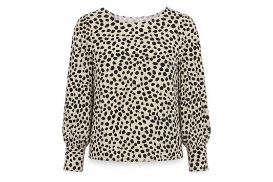 Womens UK Size 8 VILA Beige Basic Blouse