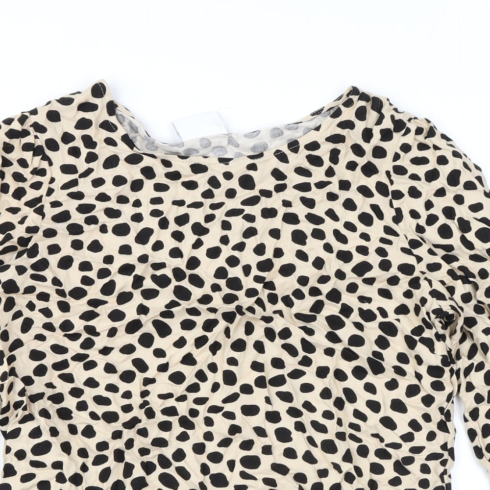 Womens UK Size 8 VILA Beige Basic Blouse