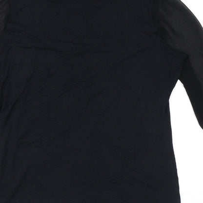 Womens UK Size 12 Marks and Spencer Black Basic Blouse
