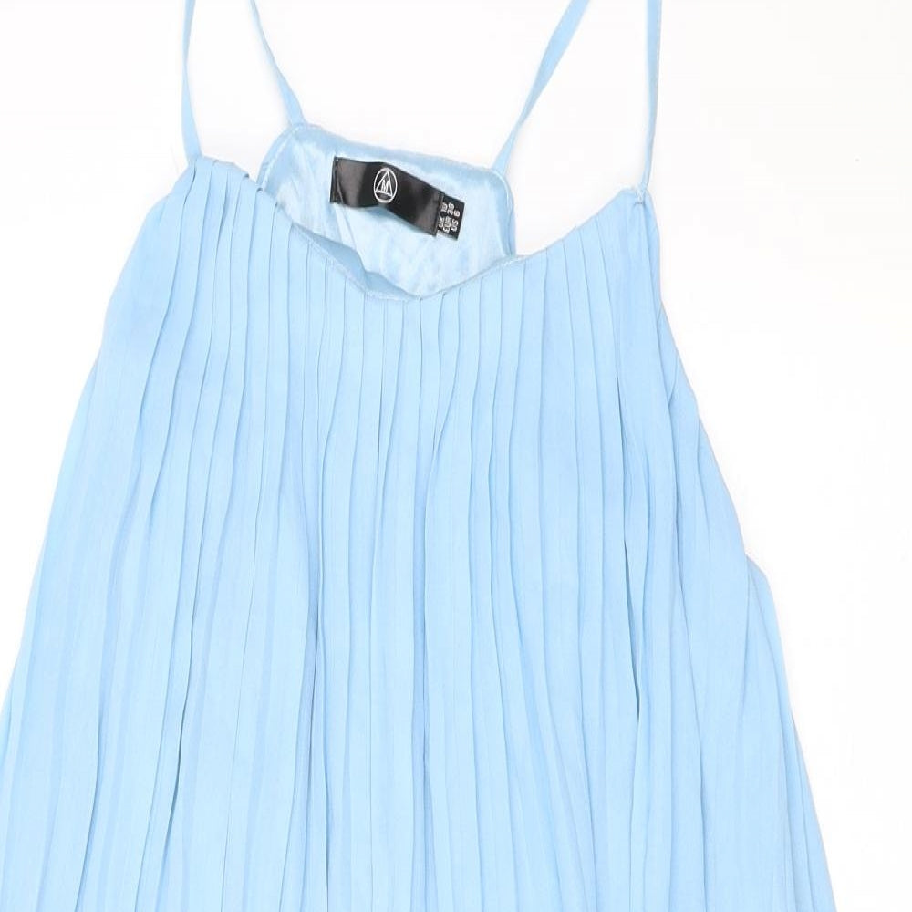 Womens UK Size 10 Missguided Blue Camisole Tank