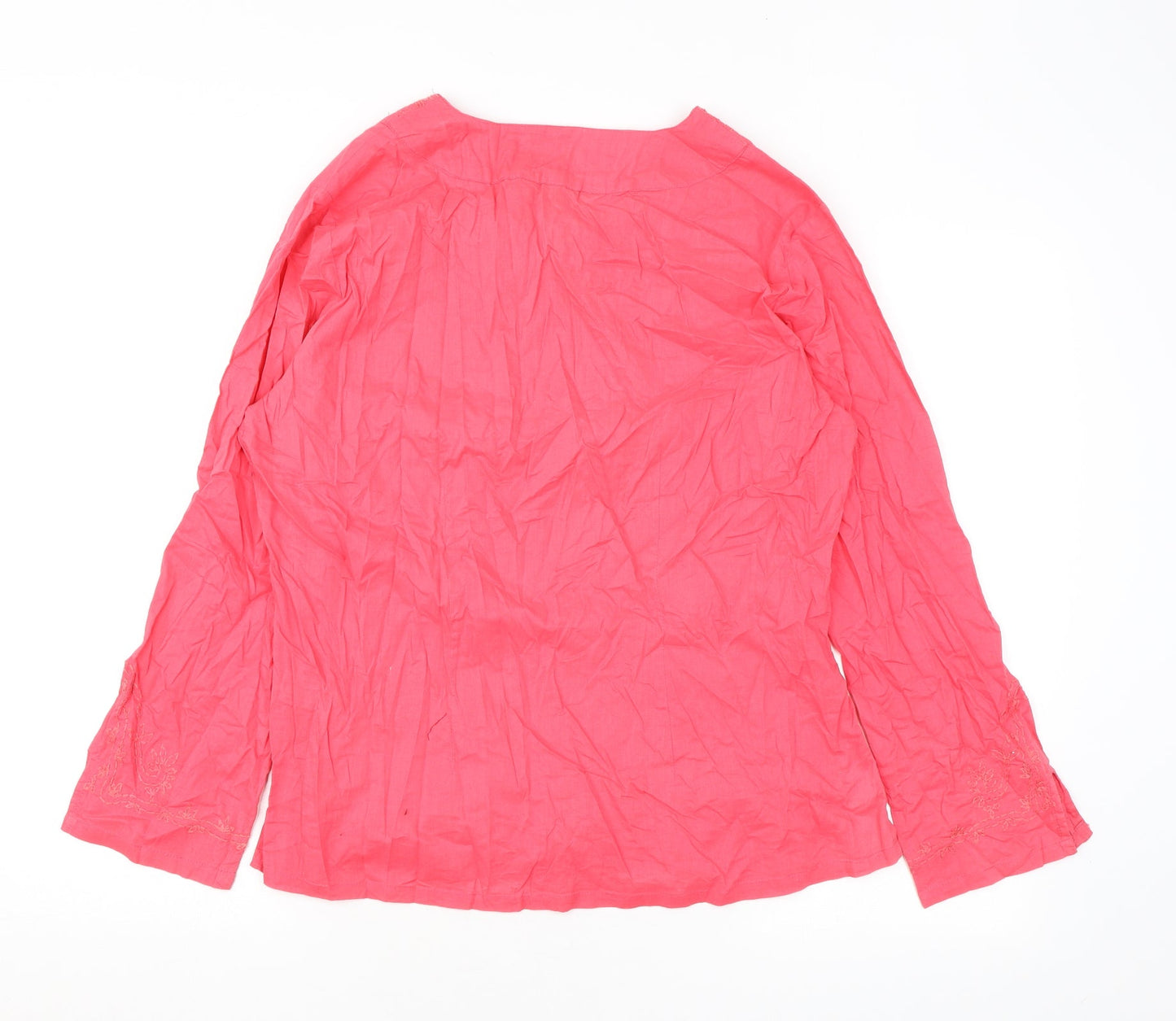 Womens UK Size 14 TIGI Pink Basic Blouse