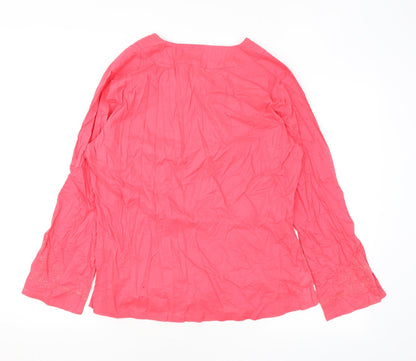 Womens UK Size 14 TIGI Pink Basic Blouse
