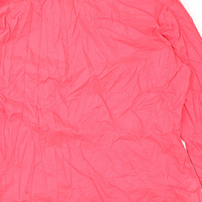 Womens UK Size 14 TIGI Pink Basic Blouse