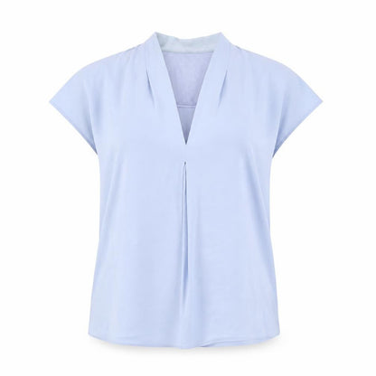 Womens UK Size 12 John Lewis Blue Basic Blouse