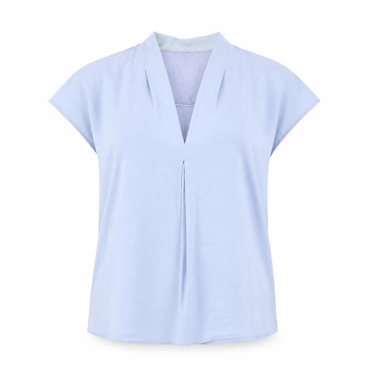 Womens UK Size 12 John Lewis Blue Basic Blouse