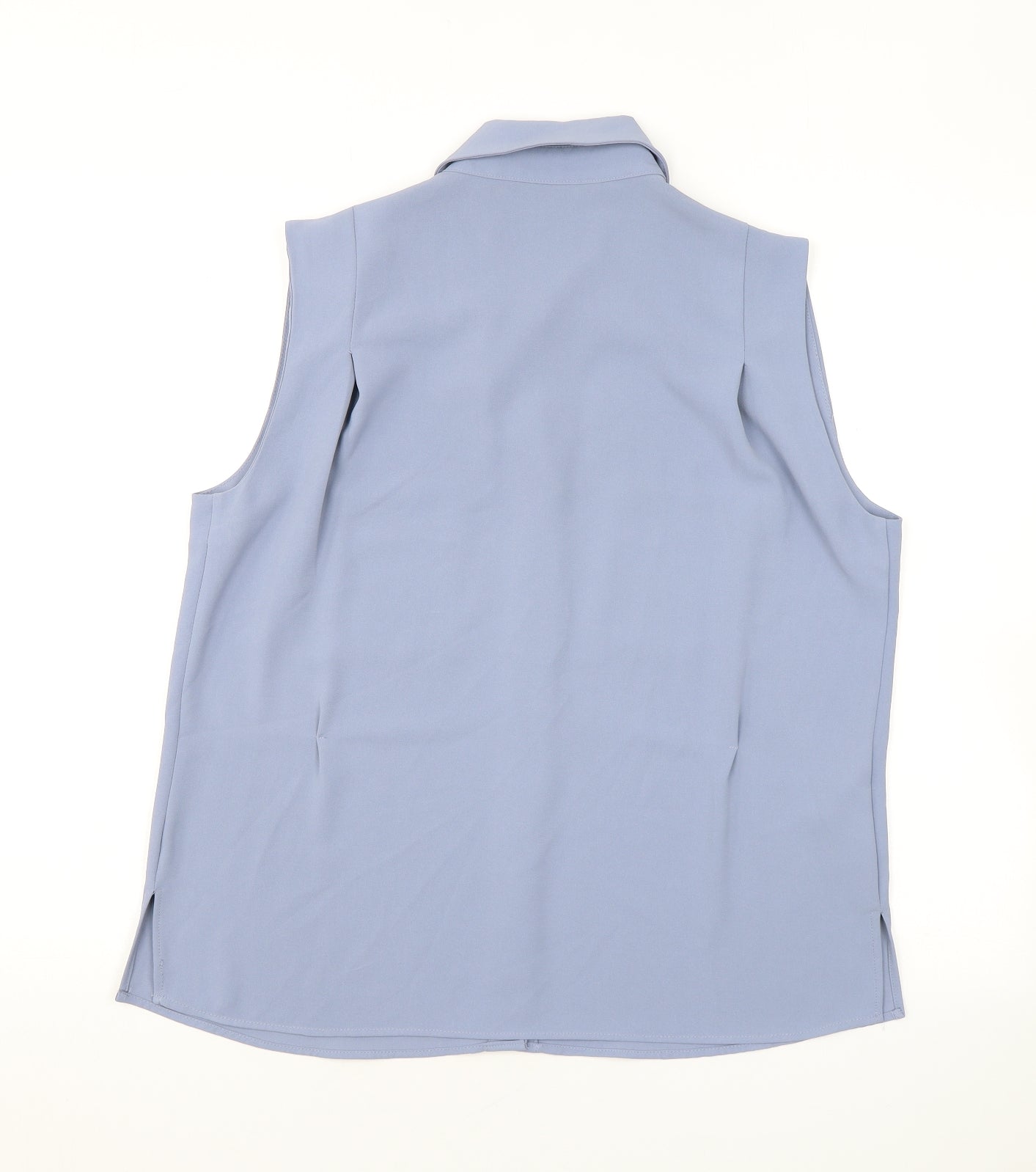 Womens UK Size M Mango Blue Basic Button-Up