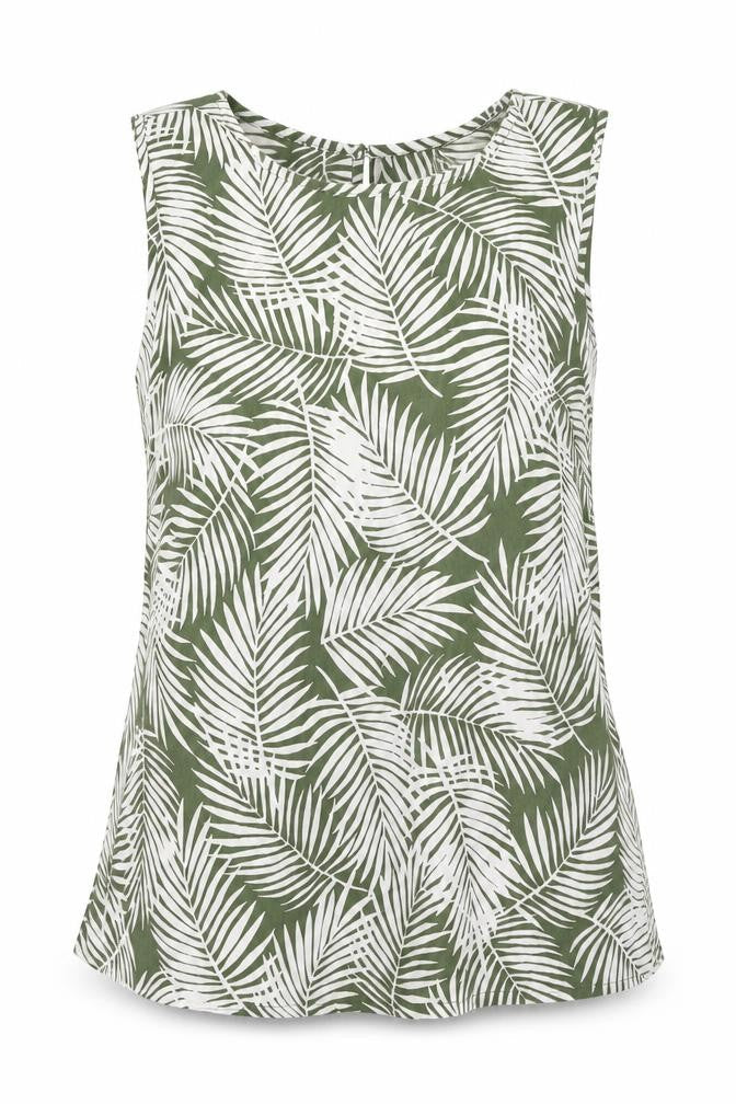 Womens UK Size 12 New Look Green Basic Tank