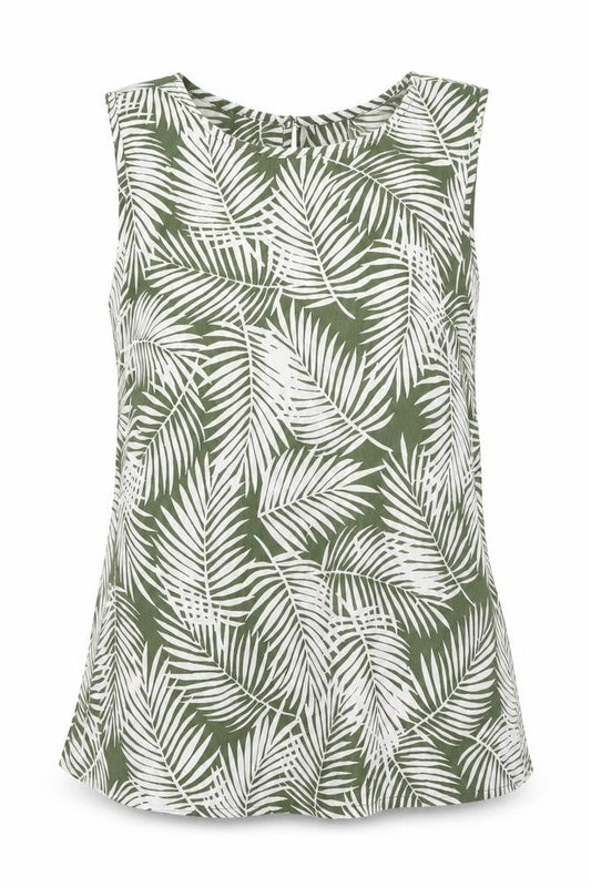 Womens UK Size 12 New Look Green Basic Tank