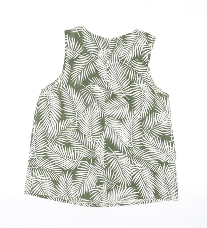 Womens UK Size 12 New Look Green Basic Tank