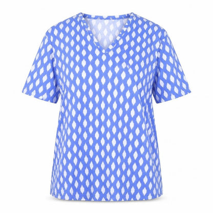 Womens UK Size 8 Marks and Spencer Blue Basic T-Shirt
