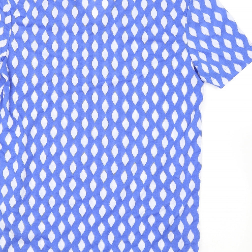 Womens UK Size 8 Marks and Spencer Blue Basic T-Shirt