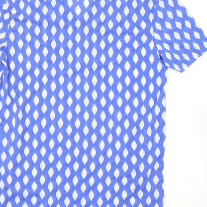 Womens UK Size 8 Marks and Spencer Blue Basic T-Shirt