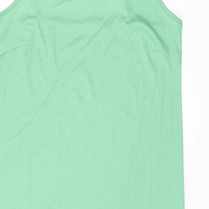 Marks and Spencer Womens Green Polyester Shift Size 16 Square Neck Pullover