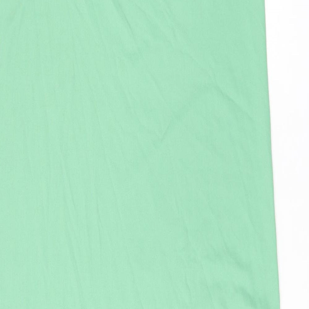 Marks and Spencer Womens Green Polyester Shift Size 16 Square Neck Pullover