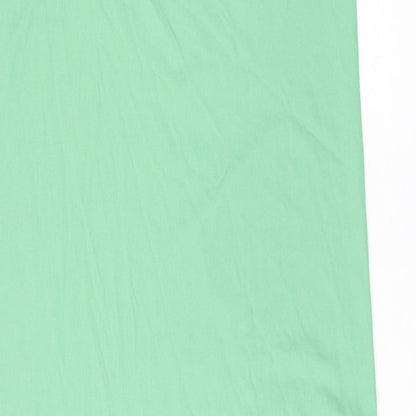 Marks and Spencer Womens Green Polyester Shift Size 16 Square Neck Pullover