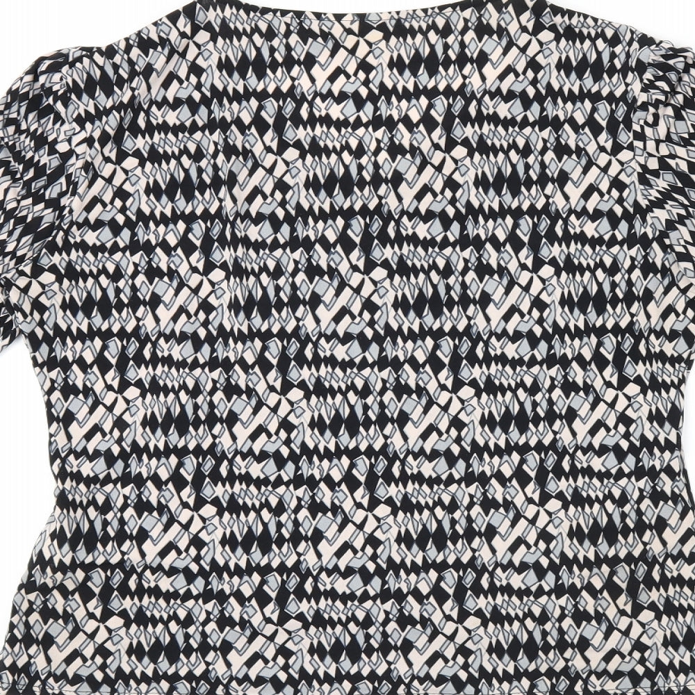 Womens UK Size 12 Kaliko Multicoloured Jersey T-Shirt