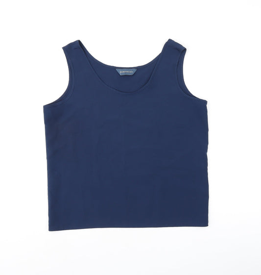 Womens UK Size 12 Debenhams Blue Basic Tank