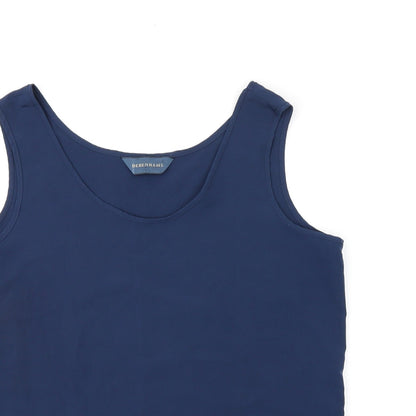 Womens UK Size 12 Debenhams Blue Basic Tank