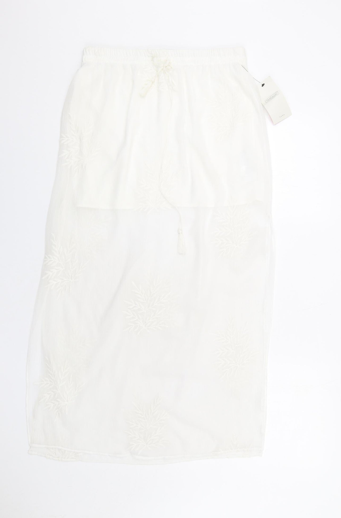 Womens UK Size M Zara A-Line Chiffon Skirt