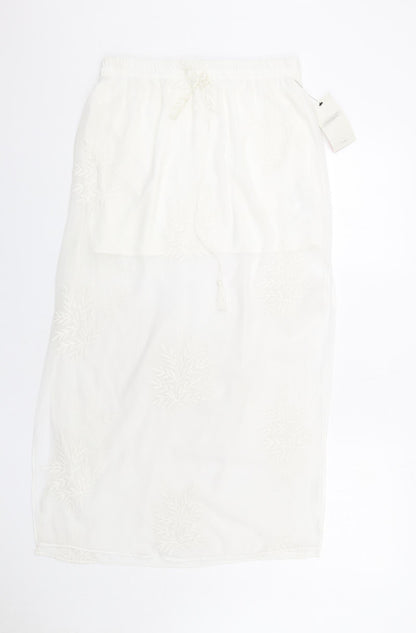 Womens UK Size M Zara A-Line Chiffon Skirt