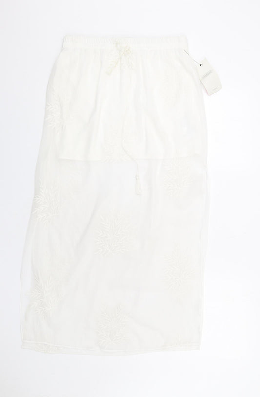 Womens UK Size M Zara A-Line Chiffon Skirt