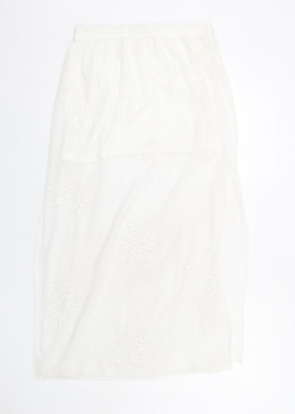 Womens UK Size M Zara A-Line Chiffon Skirt