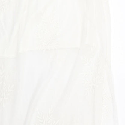 Womens UK Size M Zara A-Line Chiffon Skirt