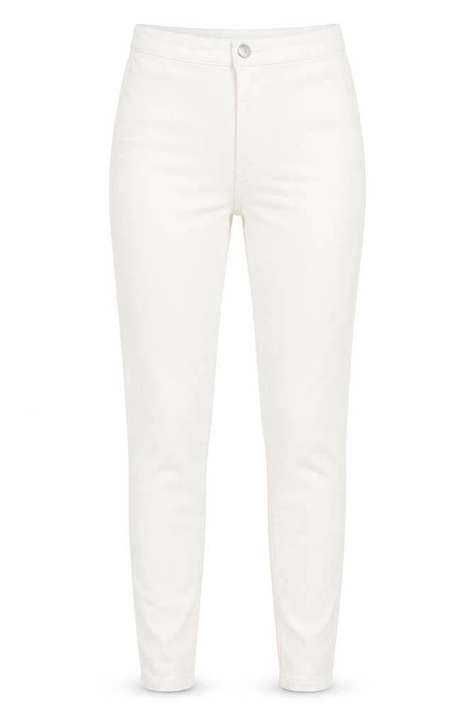 Womens UK Size 10 Marks and Spencer Regular Fit Skinny White Jeans