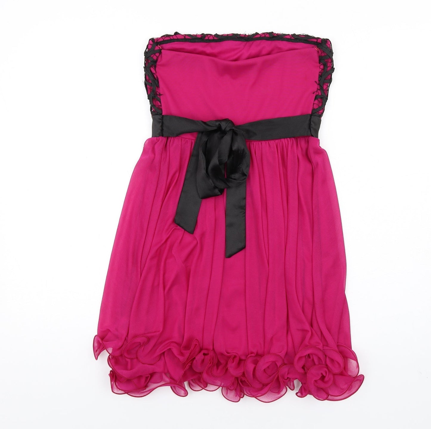 Jane Norman Womens Pink Polyester A-Line Size 10 Square Neck Pullover