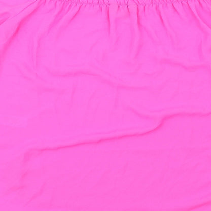 Womens UK Size 12 New Look Pink Basic Blouse