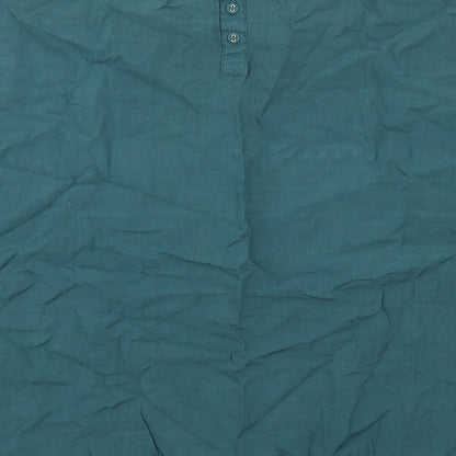 Womens UK Size 10 La Redoute Green Basic T-Shirt