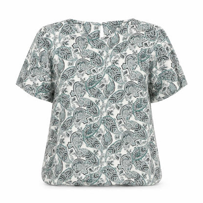 Womens UK Size 10 H&M Green Basic T-Shirt