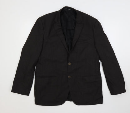Park Avenue Mens Brown Polyester Jacket Suit Jacket Size 40 Regular