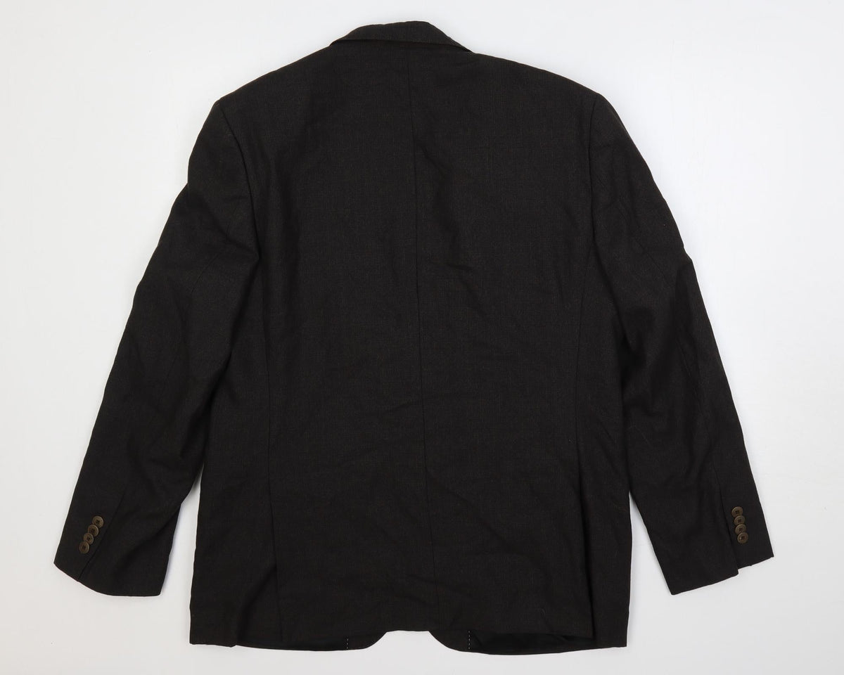 Park Avenue Mens Brown Polyester Jacket Suit Jacket Size 40 Regular