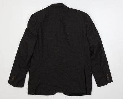 Park Avenue Mens Brown Polyester Jacket Suit Jacket Size 40 Regular