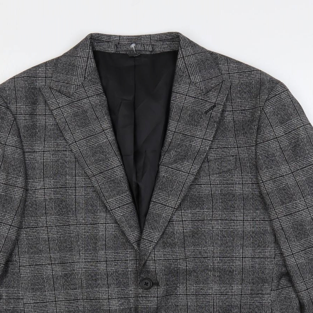 Mens UK Size 38 Marks and Spencer Regular Grey Suit Jacket