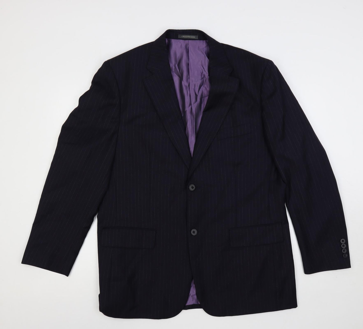 Mens UK Size 44 Greenwoods Regular Blue Suit Jacket
