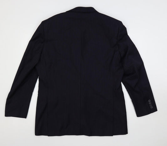 Mens UK Size 44 Greenwoods Regular Blue Suit Jacket