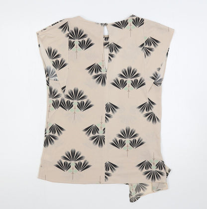 Womens UK Size 8 NEXT Beige Basic Blouse