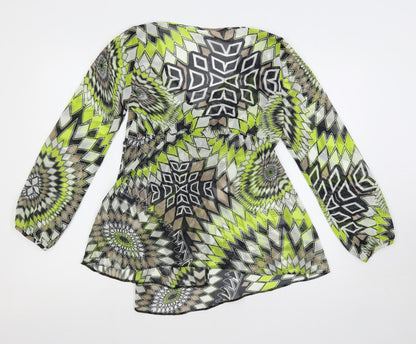 Womens UK Size S Wallis Green Basic Blouse