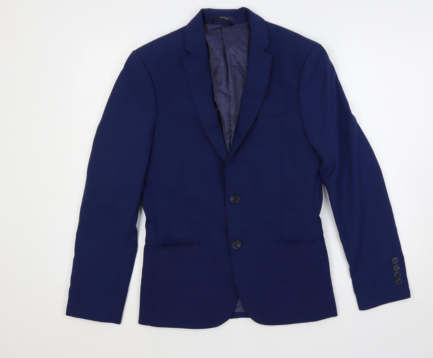 Mens UK Size 34 Marks and Spencer Regular Blue Suit Jacket