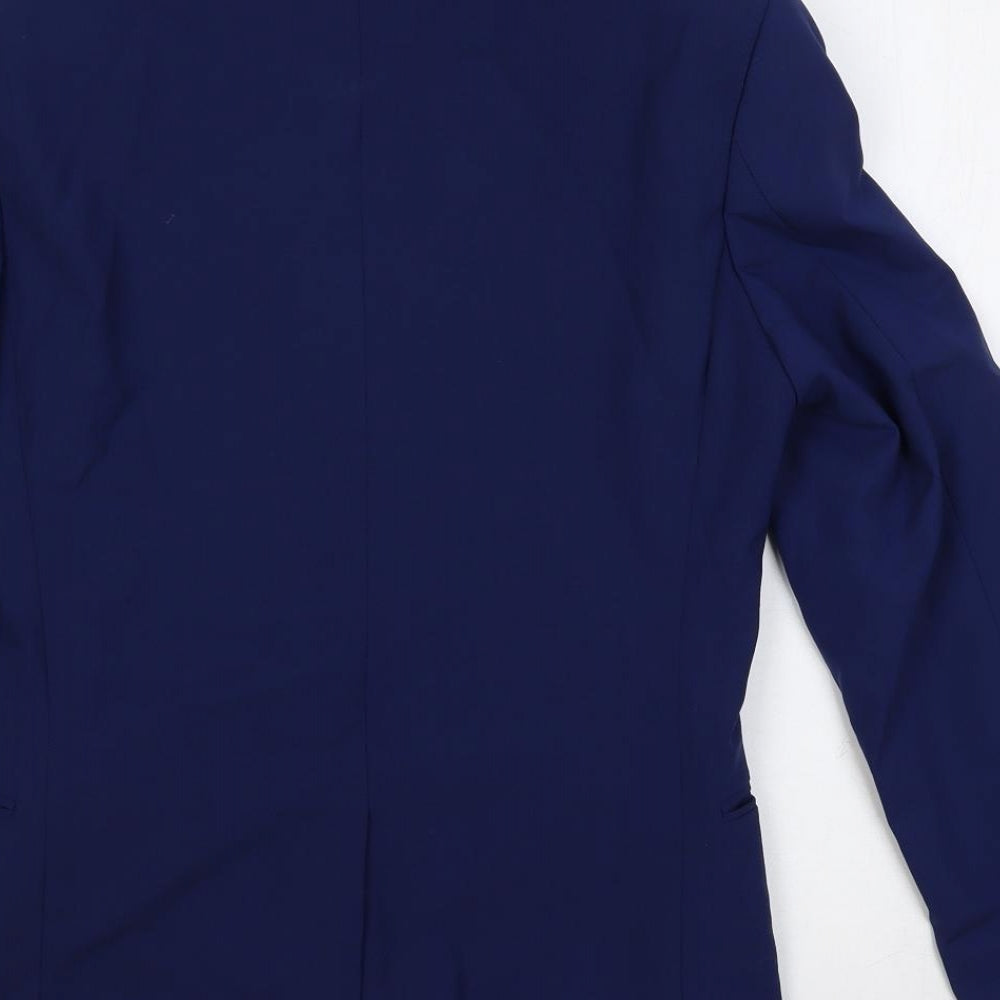 Mens UK Size 34 Marks and Spencer Regular Blue Suit Jacket