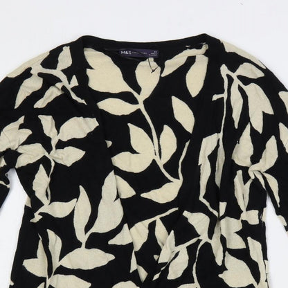 Womens UK Size XS Marks and Spencer Black Cardigan Jumper