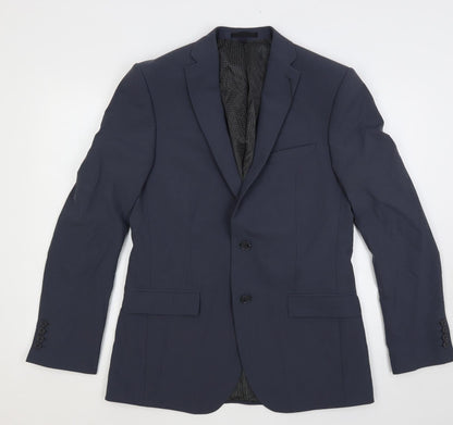 Mens UK Size 40 Marks and Spencer Regular Blue Suit Jacket