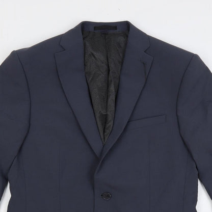 Mens UK Size 40 Marks and Spencer Regular Blue Suit Jacket