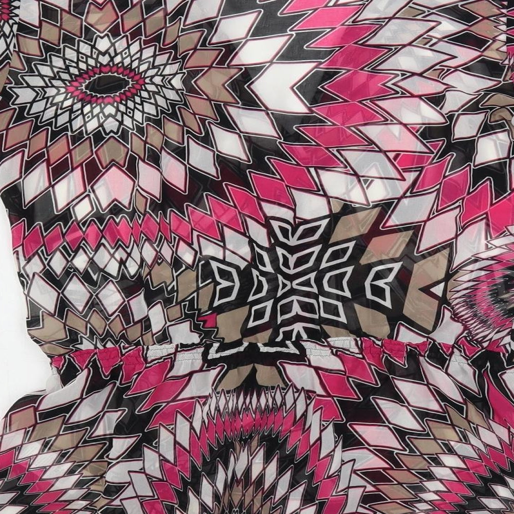 Womens UK Size S Wallis Multicoloured Basic Blouse