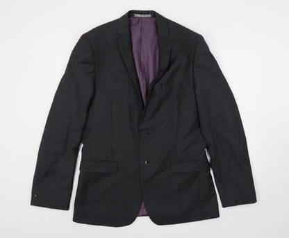 Mens UK Size 40 Red Herring Regular Grey Suit Jacket