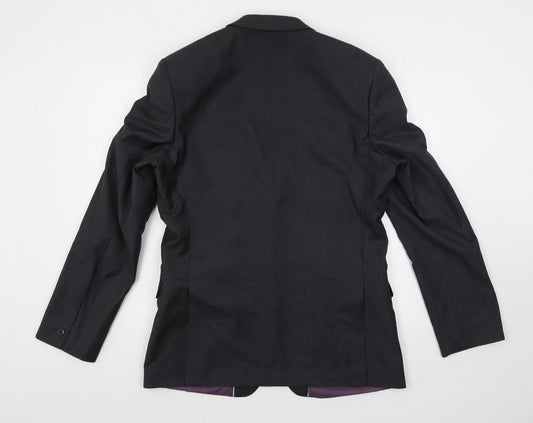 Mens UK Size 40 Red Herring Regular Grey Suit Jacket