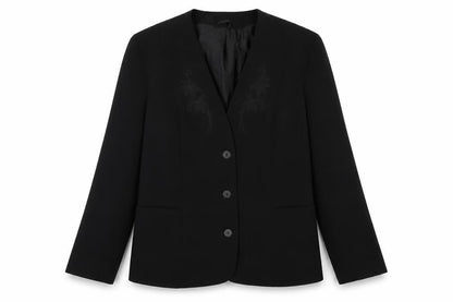 Womens UK Size 14 Classic Woman Black Jacket