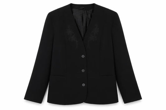 Womens UK Size 14 Classic Woman Black Jacket